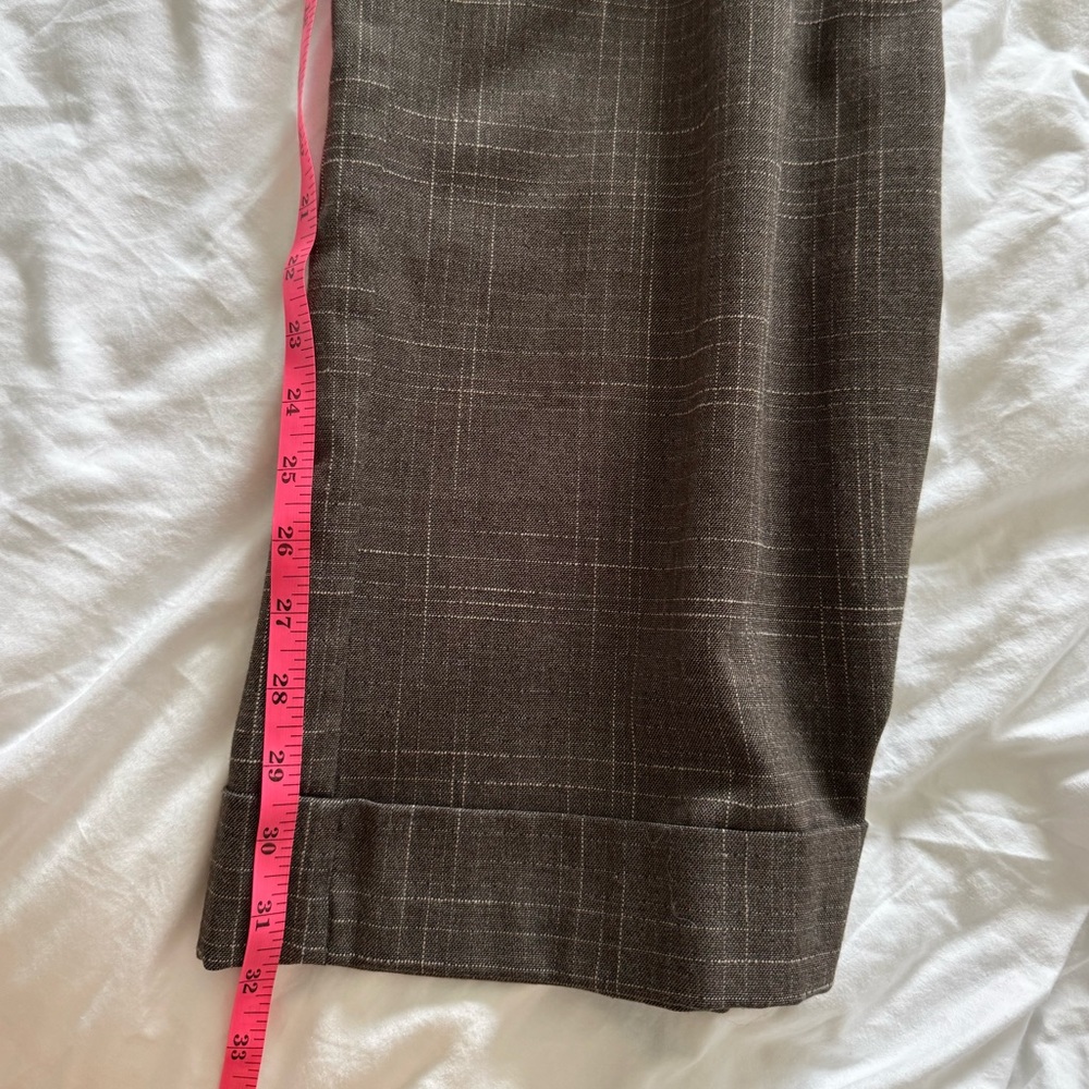 New York & Company Brown Plaid Trousers - Picture 8 of 8